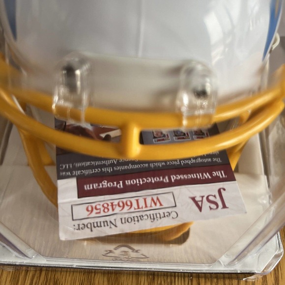 nfl autographed mini helmets speed chargers Asante Samuels Jr jsa certified - Picture 6 of 7